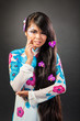 Beautiful asian woman with fashion make-up