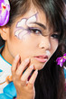 Beautiful asian woman with fashion make-up