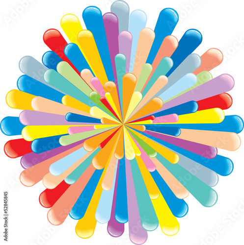 Illustration: Retro Colorful Explosion Retro Colorful Explosion