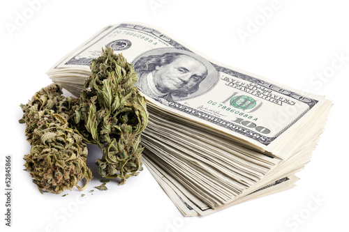 Photo: Marijuana & Cash Marijuana & Cash