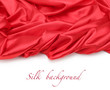 red silk fabric background