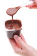 chocolate dessert isolated