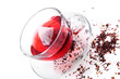 Luxurious herbal tea background.