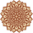 Ornate flowers henna colors vector mandala