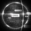 EMAIL. Word cloud concept illustration.  