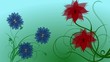 cartoon flowers