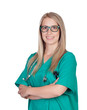 Atractive medical girl with glasses
