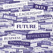 FUTURE. Word cloud concept illustration.  