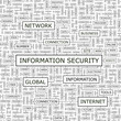 INFORMATION SECURITY. Word cloud concept illustration.  