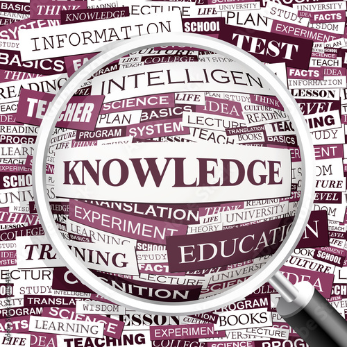 Vector: KNOWLEDGE. Word cloud concept illustration. KNOWLEDGE. Word cloud concept illustration.