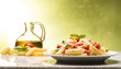 Macaroni with tomatoes  parmesan and basil