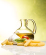 Photo: olive oil with macaroni garlic and basil olive oil with macaroni garlic and basil