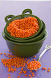 Orange lentils.
