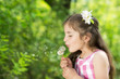 Photo: Girl with dandelion Girl with dandelion