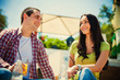 Photo: couple outdoor cafe couple outdoor cafe