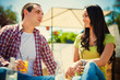 Photo: couple outdoor cafe couple outdoor cafe