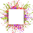 Colorful paint splashing