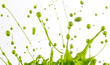 Colorful paint splashing