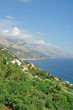 die Makarska Riviera nahe dem Urlaubsort  Brela