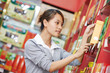 chinese woman shopping food
