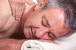 Senior man at the massage