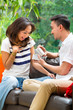 Photo: Asian couple on the sofa Asian couple on the sofa