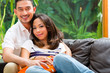 Photo: Asian couple on the sofa Asian couple on the sofa