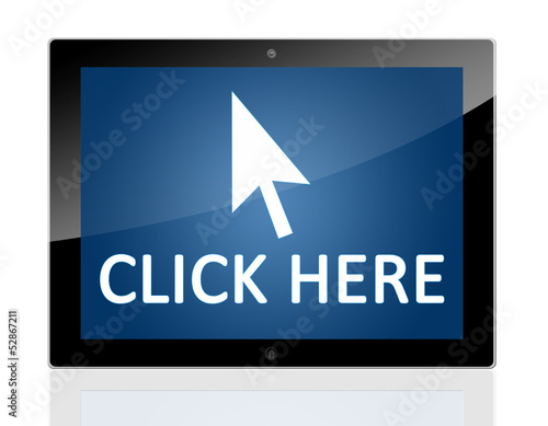 Illustration: Tablet Click Here Tablet Click Here