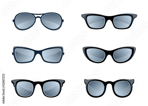 Vector: Glasses set Glasses set