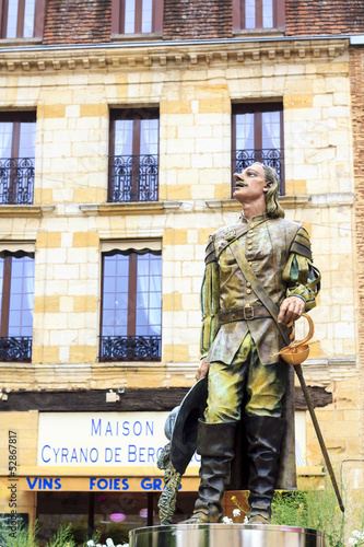 Photo: Cyrano de Bergerac statue in Bergerac town, France Cyrano de Bergerac statue in Bergerac town, France