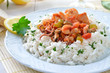Photo: Frutti di mare im Reisrand Frutti di mare im Reisrand