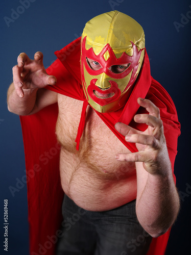 Photo: Luchador about to attack Luchador about to attack