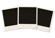 Illustration: three photo frames on white background three photo frames on white background