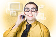 On call IT consultant giving network advice