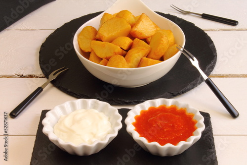 Photo: Patatas bravas Patatas bravas