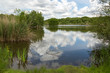Reflet des nuages sur le lac