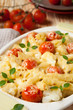 Photo: penne pasta with cheese and tomato penne pasta with cheese and tomato