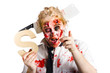 Foto: Undead woman with S sign Undead woman with S sign