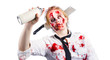 Foto: Undead woman with spray can Undead woman with spray can