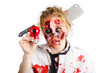 Foto: Zombie woman with bright idea Zombie woman with bright idea