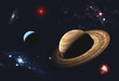 Illustration: A planet is in space A planet is in space