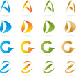 Buchstabe, A, D, G, Z, Logo, Alphabet