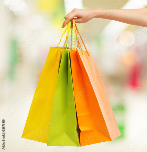 Photo: picture of multi colored shopping bags picture of multi colored shopping bags