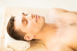 man in spa