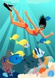 Snorkeling woman