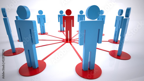 Illustration: network people network people