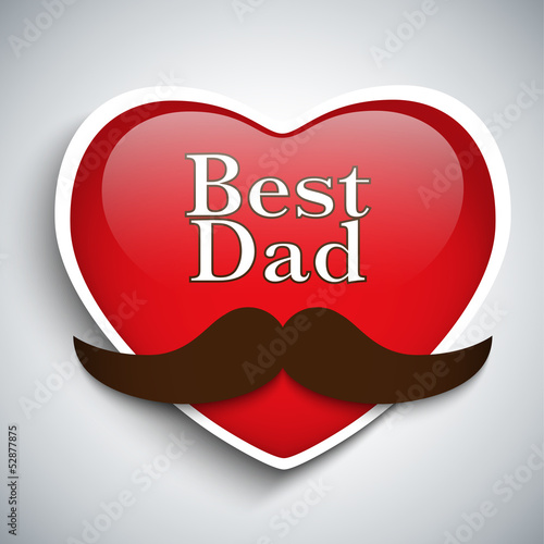 Vector: Happy Father Day Mustache Love Happy Father Day Mustache Love