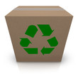Recycle Symbol Cardboard Box Earth Friendly Environmental Shippi