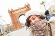 Young Woman in Barcelona