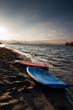 CALIFORNIA BEACH AT SUNSET